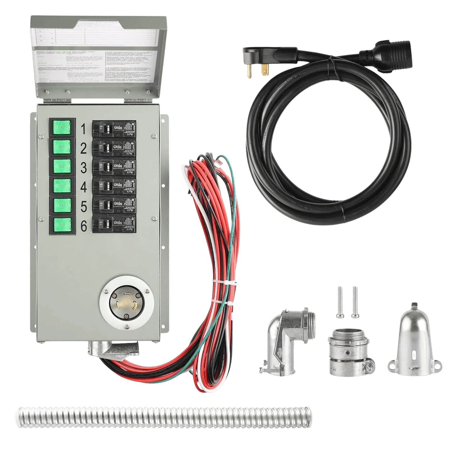 Perfect Power Flex 120V 6-Circuit Non-Automatic Transfer Switch image 0