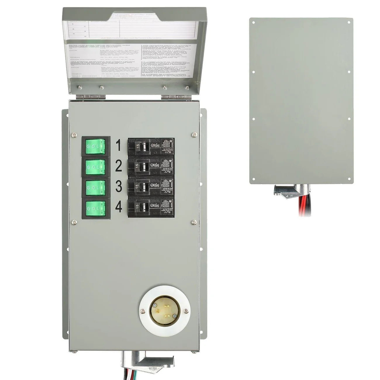 120V 15A 4-Circuit Manual Transfer Switch image 0