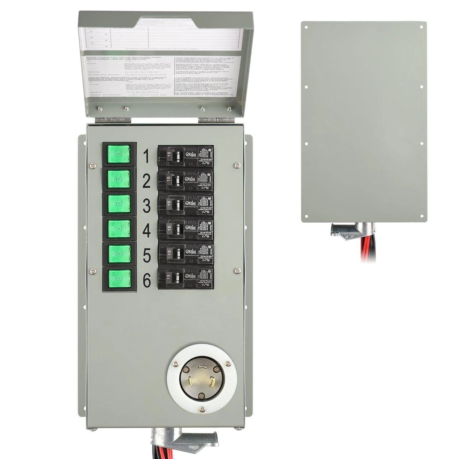 Perfect Power Flex 120V 6-Circuit Non-Automatic Transfer Switch image 2