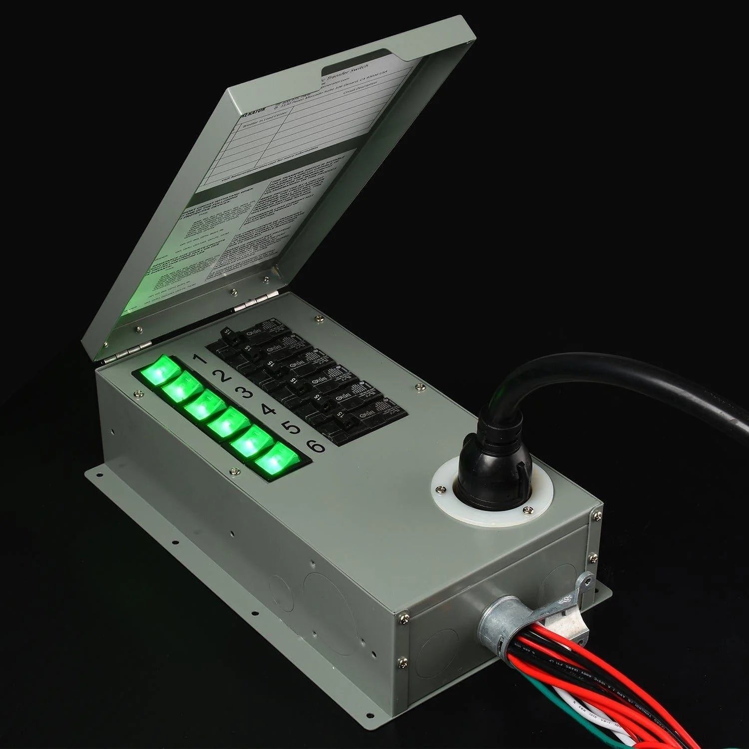 Perfect Power Flex 120V 6-Circuit Non-Automatic Transfer Switch image 3